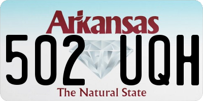 AR license plate 502UQH