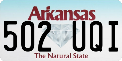AR license plate 502UQI