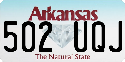 AR license plate 502UQJ