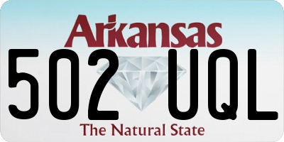 AR license plate 502UQL