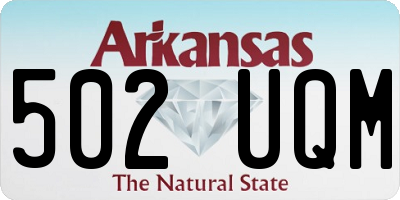 AR license plate 502UQM