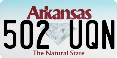 AR license plate 502UQN
