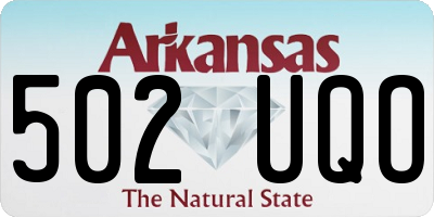 AR license plate 502UQO