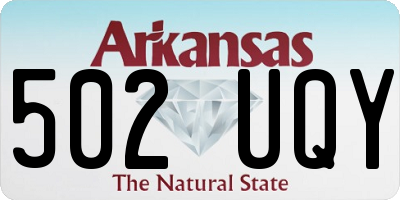 AR license plate 502UQY
