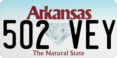AR license plate 502VEY