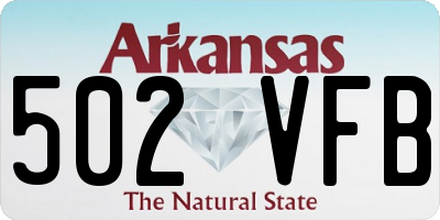 AR license plate 502VFB