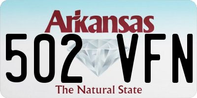 AR license plate 502VFN