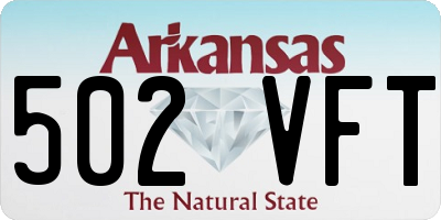AR license plate 502VFT