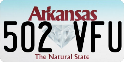 AR license plate 502VFU