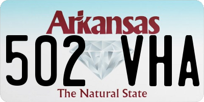 AR license plate 502VHA