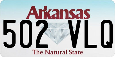 AR license plate 502VLQ