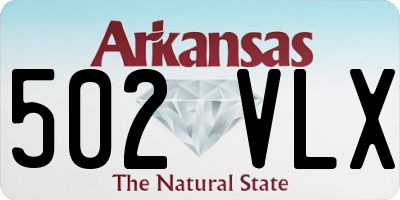 AR license plate 502VLX