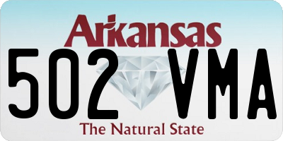 AR license plate 502VMA