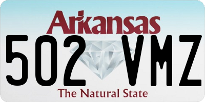 AR license plate 502VMZ