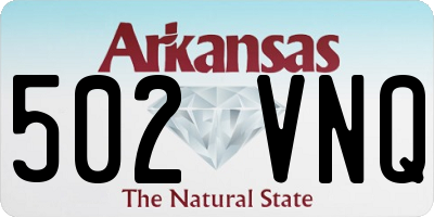 AR license plate 502VNQ