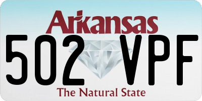 AR license plate 502VPF