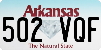 AR license plate 502VQF