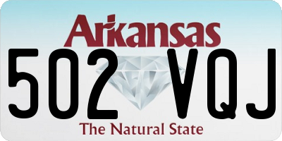 AR license plate 502VQJ