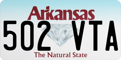 AR license plate 502VTA