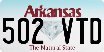 AR license plate 502VTD