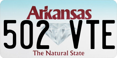 AR license plate 502VTE