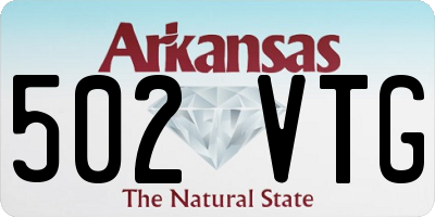 AR license plate 502VTG