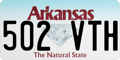 AR license plate 502VTH