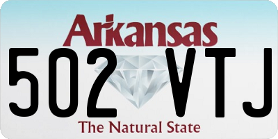 AR license plate 502VTJ