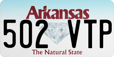 AR license plate 502VTP