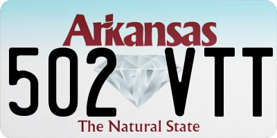 AR license plate 502VTT