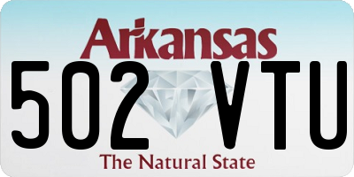 AR license plate 502VTU