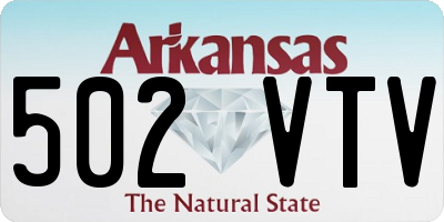 AR license plate 502VTV