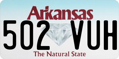 AR license plate 502VUH