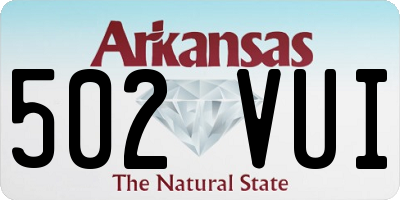 AR license plate 502VUI