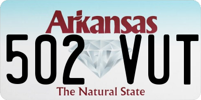 AR license plate 502VUT