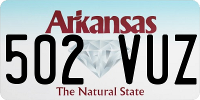 AR license plate 502VUZ