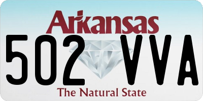 AR license plate 502VVA