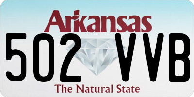 AR license plate 502VVB