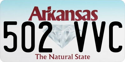 AR license plate 502VVC