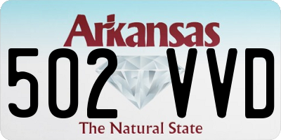 AR license plate 502VVD