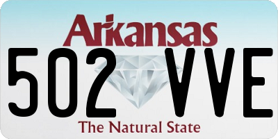 AR license plate 502VVE