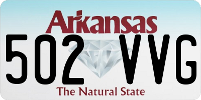 AR license plate 502VVG