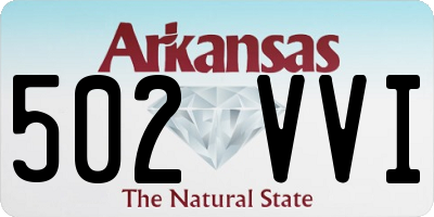 AR license plate 502VVI