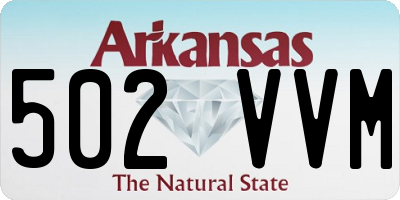 AR license plate 502VVM