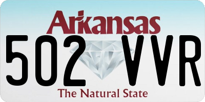 AR license plate 502VVR