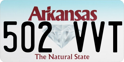 AR license plate 502VVT