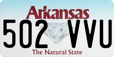 AR license plate 502VVU