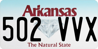 AR license plate 502VVX