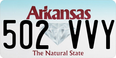 AR license plate 502VVY