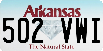 AR license plate 502VWI